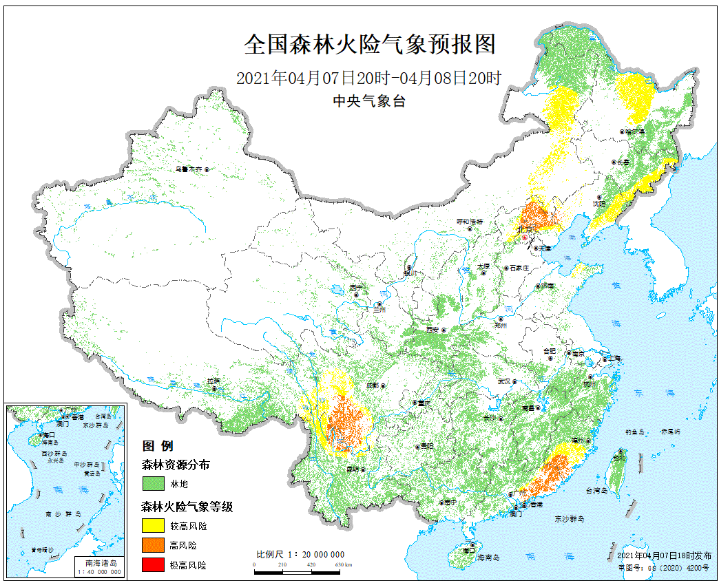 04月07日：森林火险气象预报